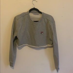 FILA cropped crewneck
